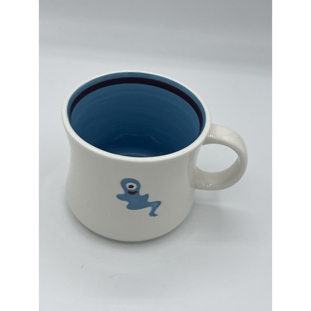Starbucks Halloween Pals One Eyed Blue Ghost 2006 Coffee Mug Tea Cup 14oz